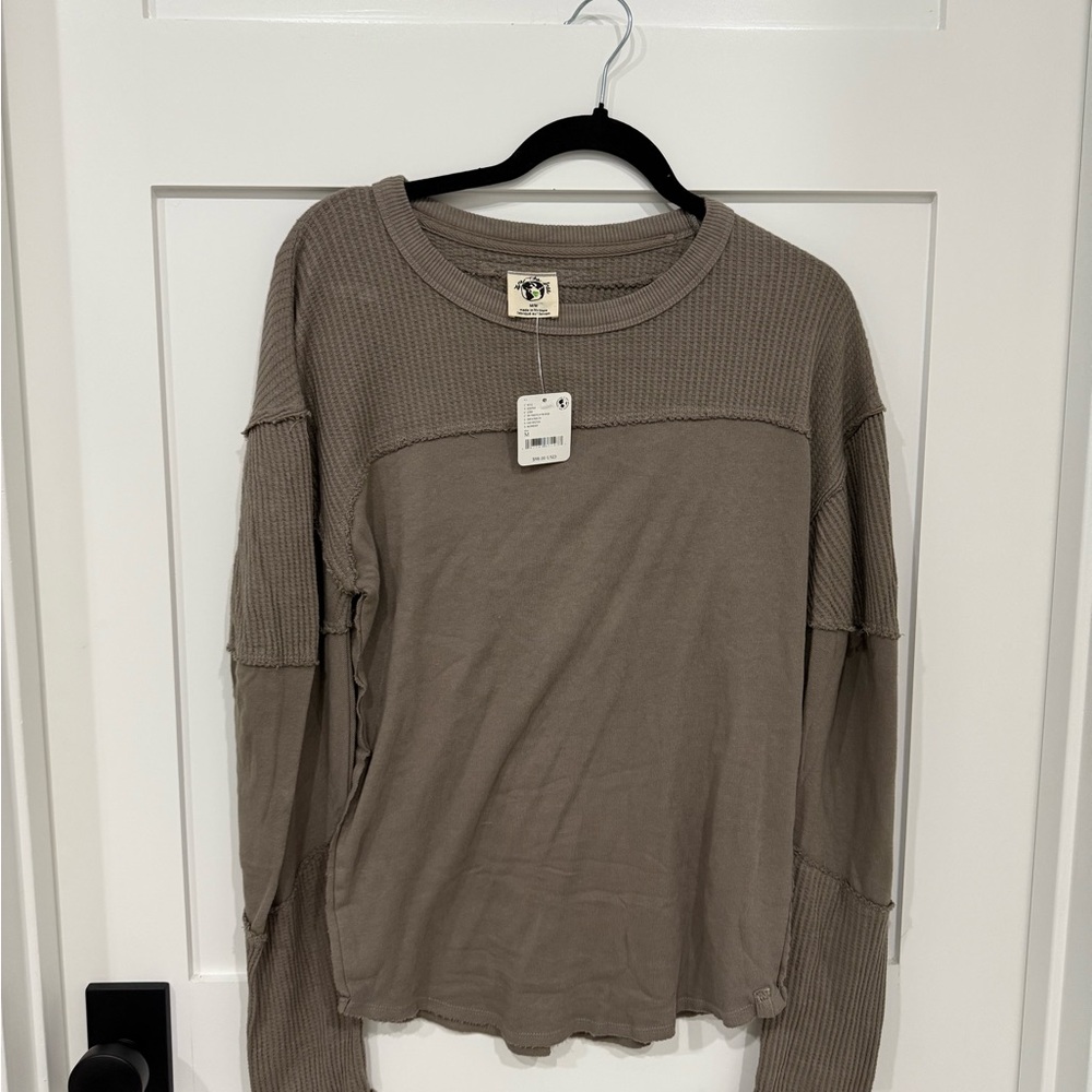 Taupe Long Sleeve Top